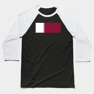 Flag of Qatar Baseball T-Shirt